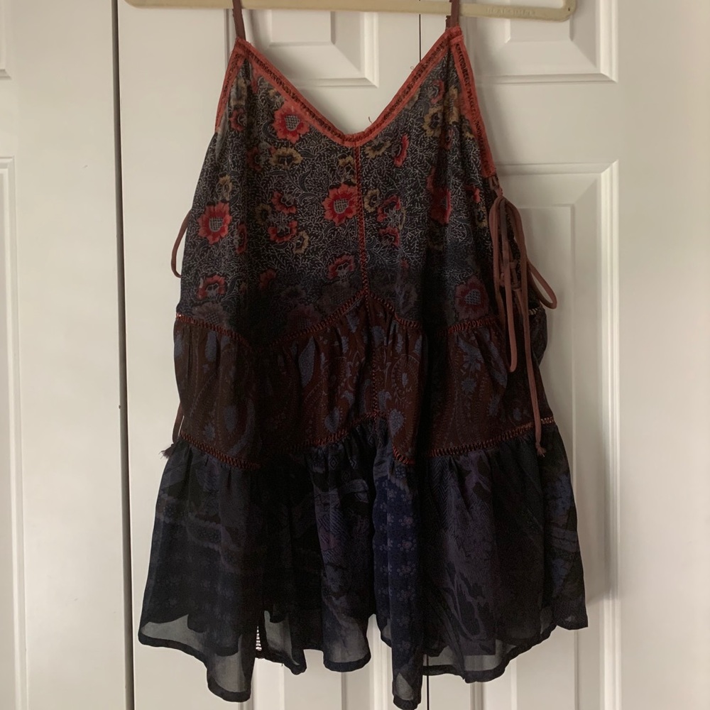 Sheer spaghetti strap top
